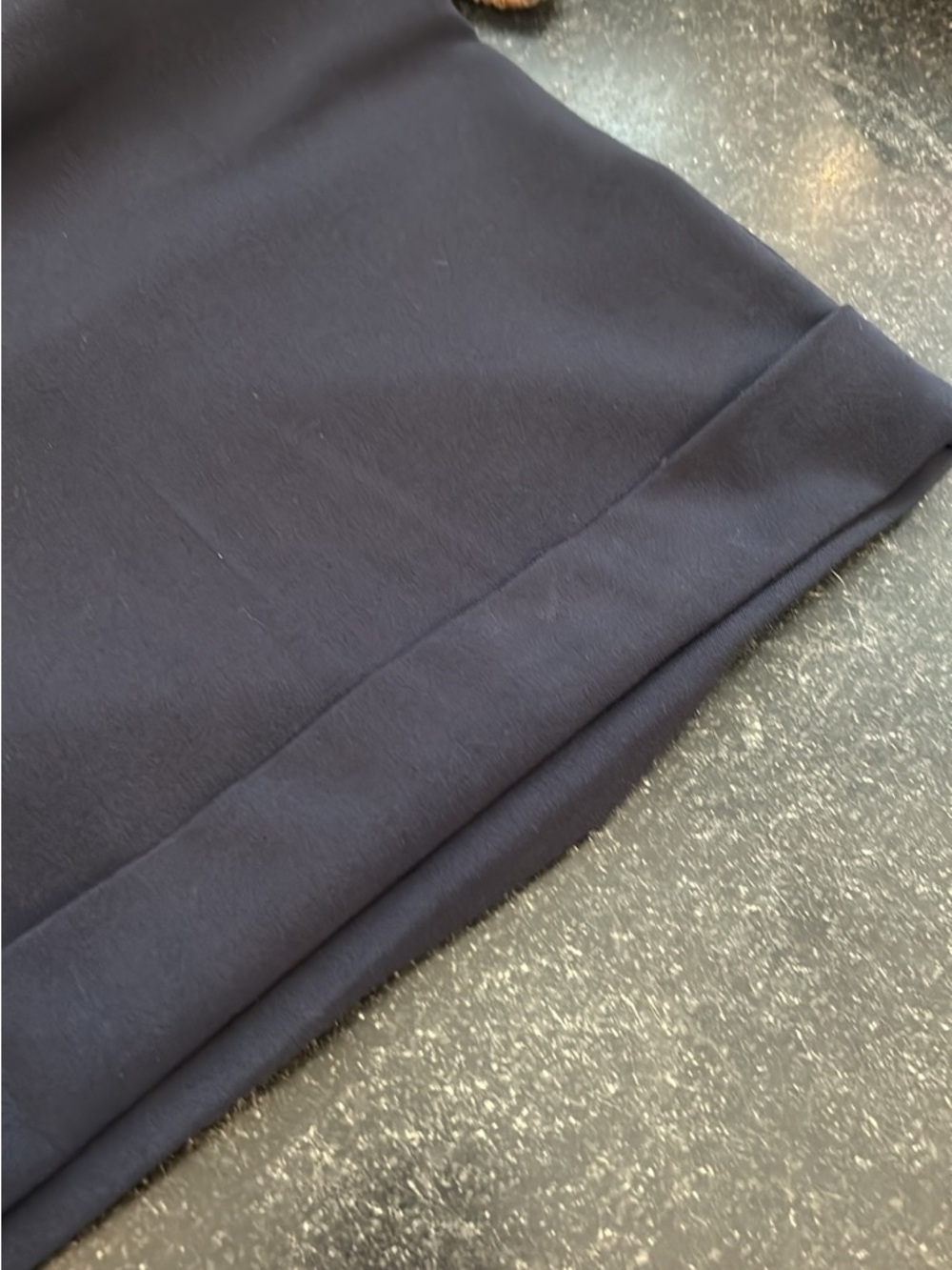 Womens Navy Dress Shorts - Classic Tailored Fit - Picture 4 of 9